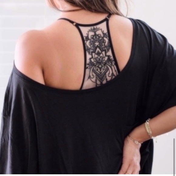 LAST 1 XS/S New Design Back Mesh Racerback Bralette - Picture 13 of 15